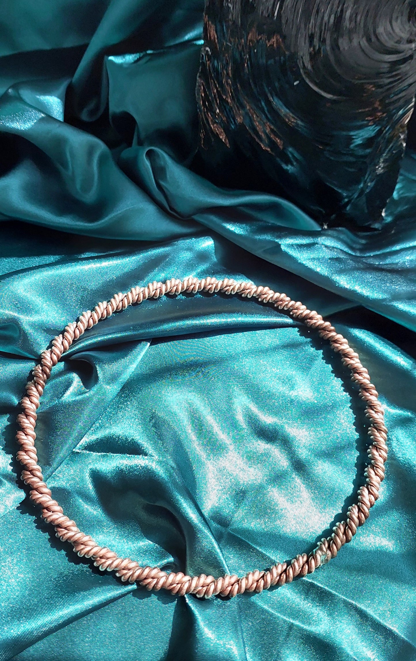 333MHz Cubit King Solomon's Temple Copper Tensor Ring - Single or Double Twisted