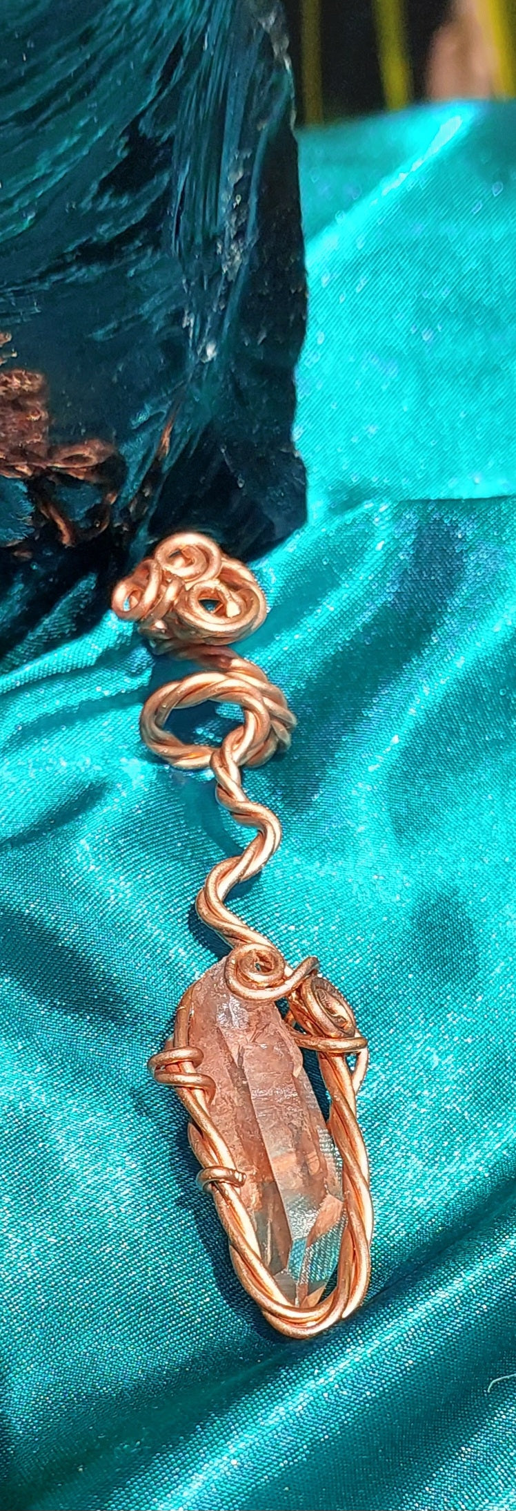 Serpent’s Descent - Lithium Quartz Pendant