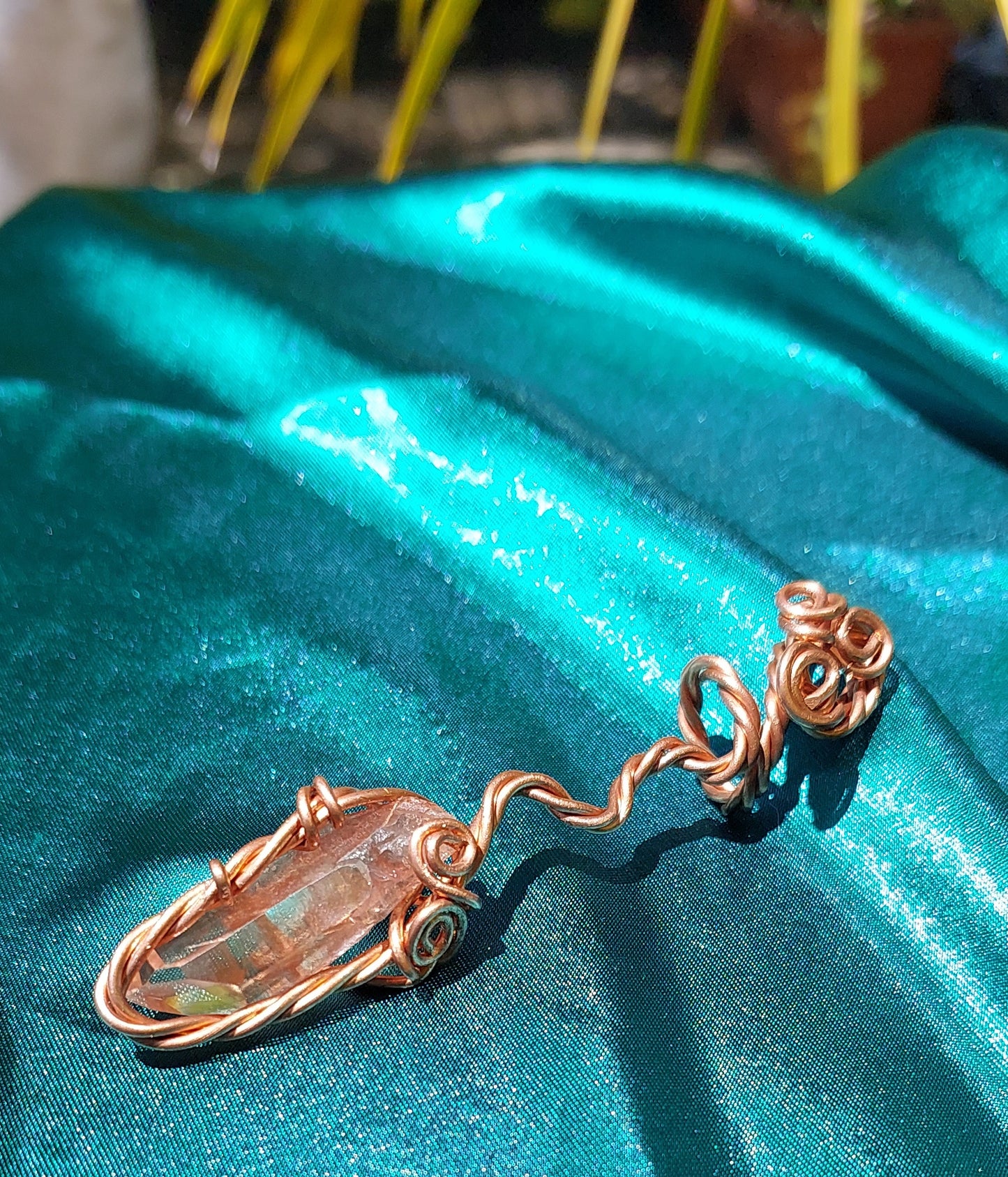 Serpent’s Descent - Lithium Quartz Pendant