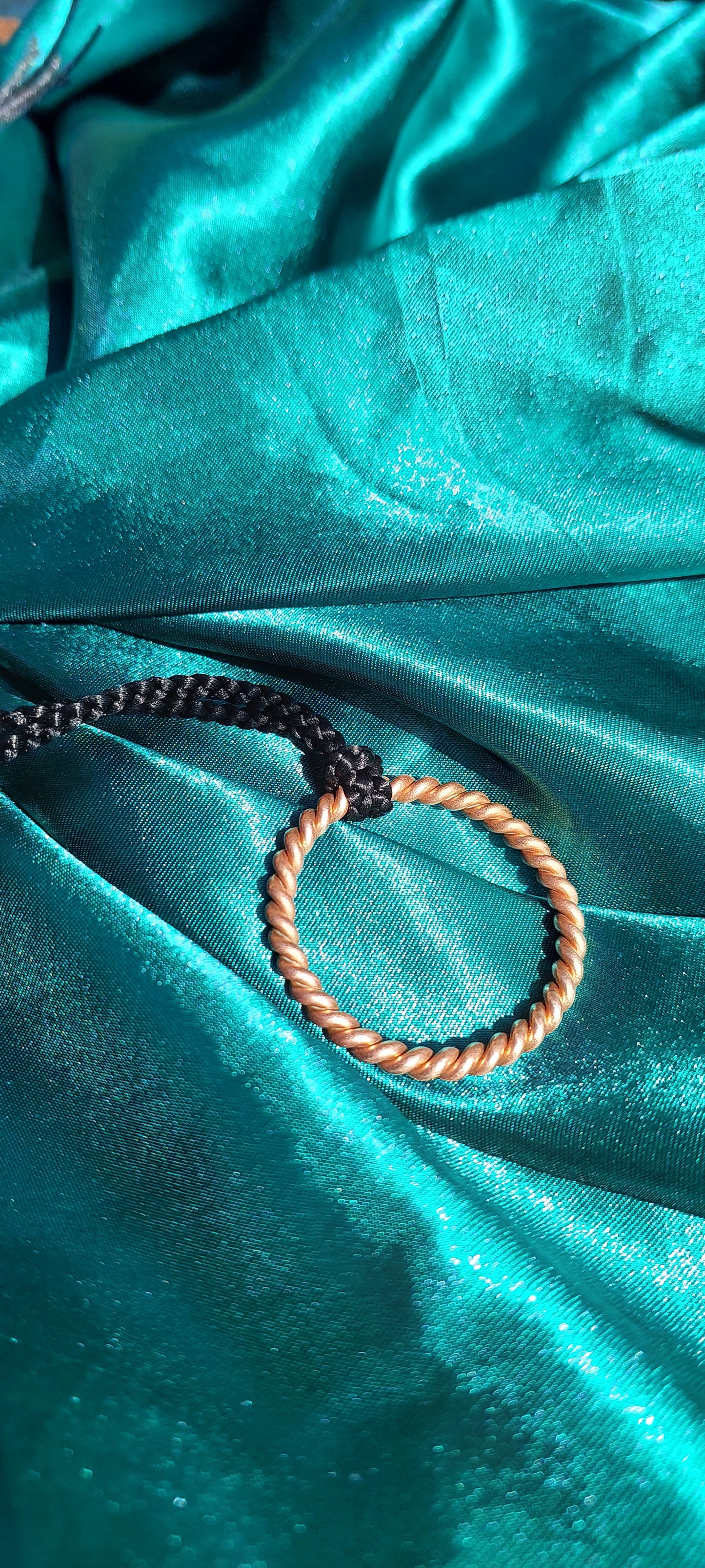Atlantis/Viking Cubit Copper Tensor Ring Necklace – Divine Feminine & Emotional Healing