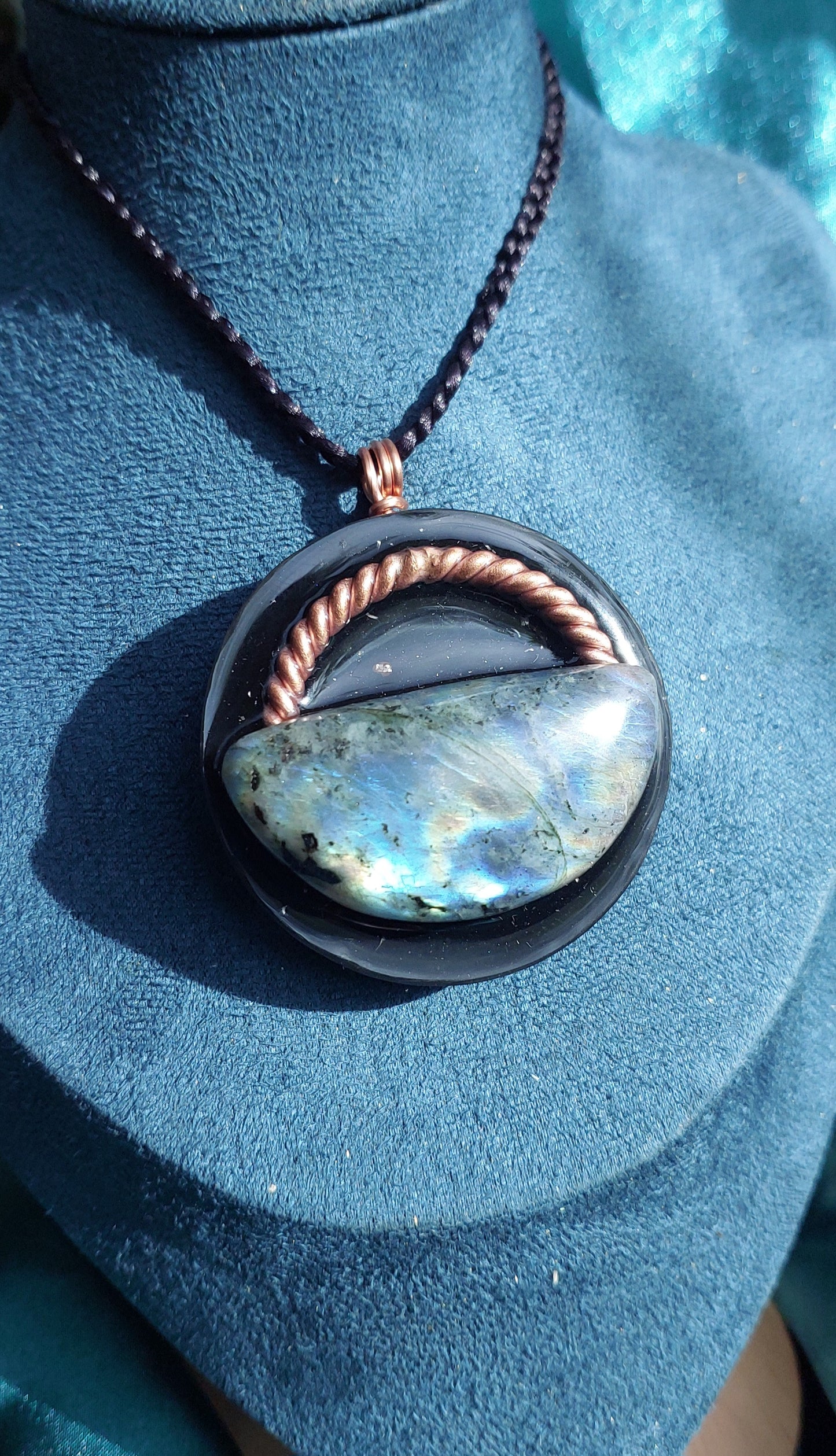 Labradorite Orgonite Talisman Necklace - Intuition, Transformation, & Clarity