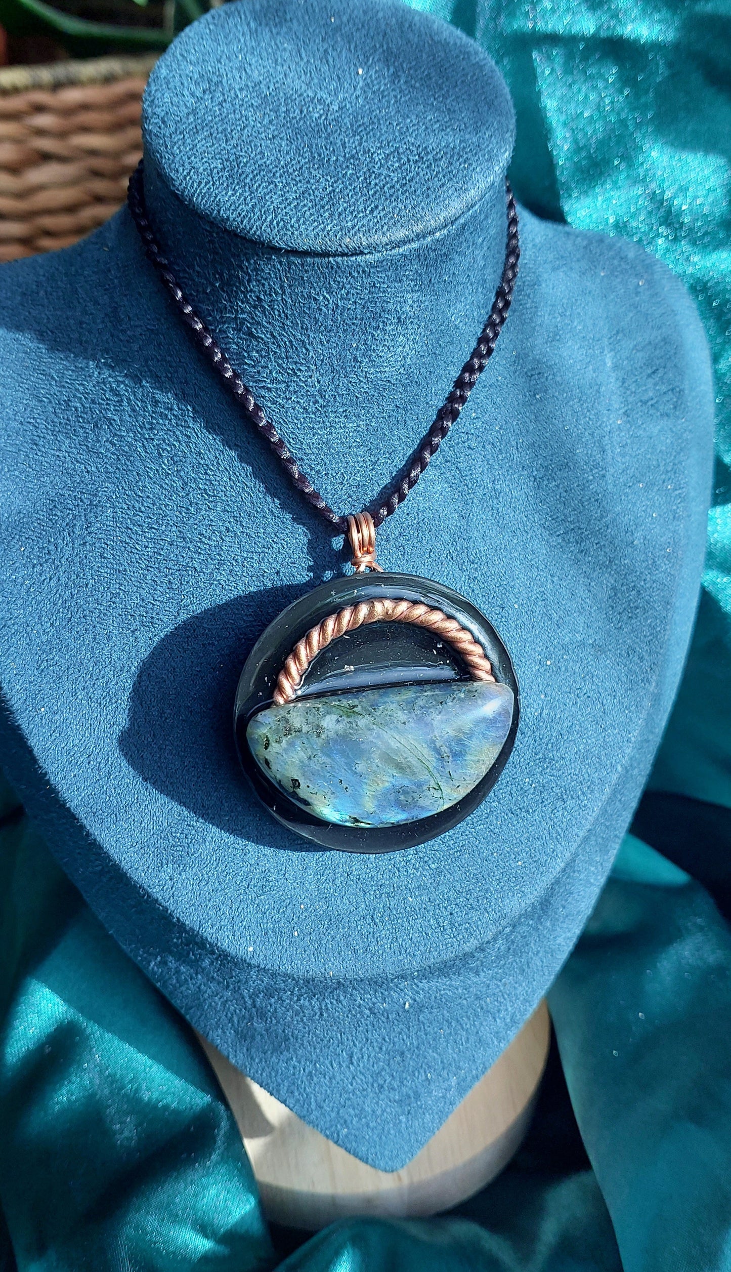 Labradorite Orgonite Talisman Necklace - Intuition, Transformation, & Clarity