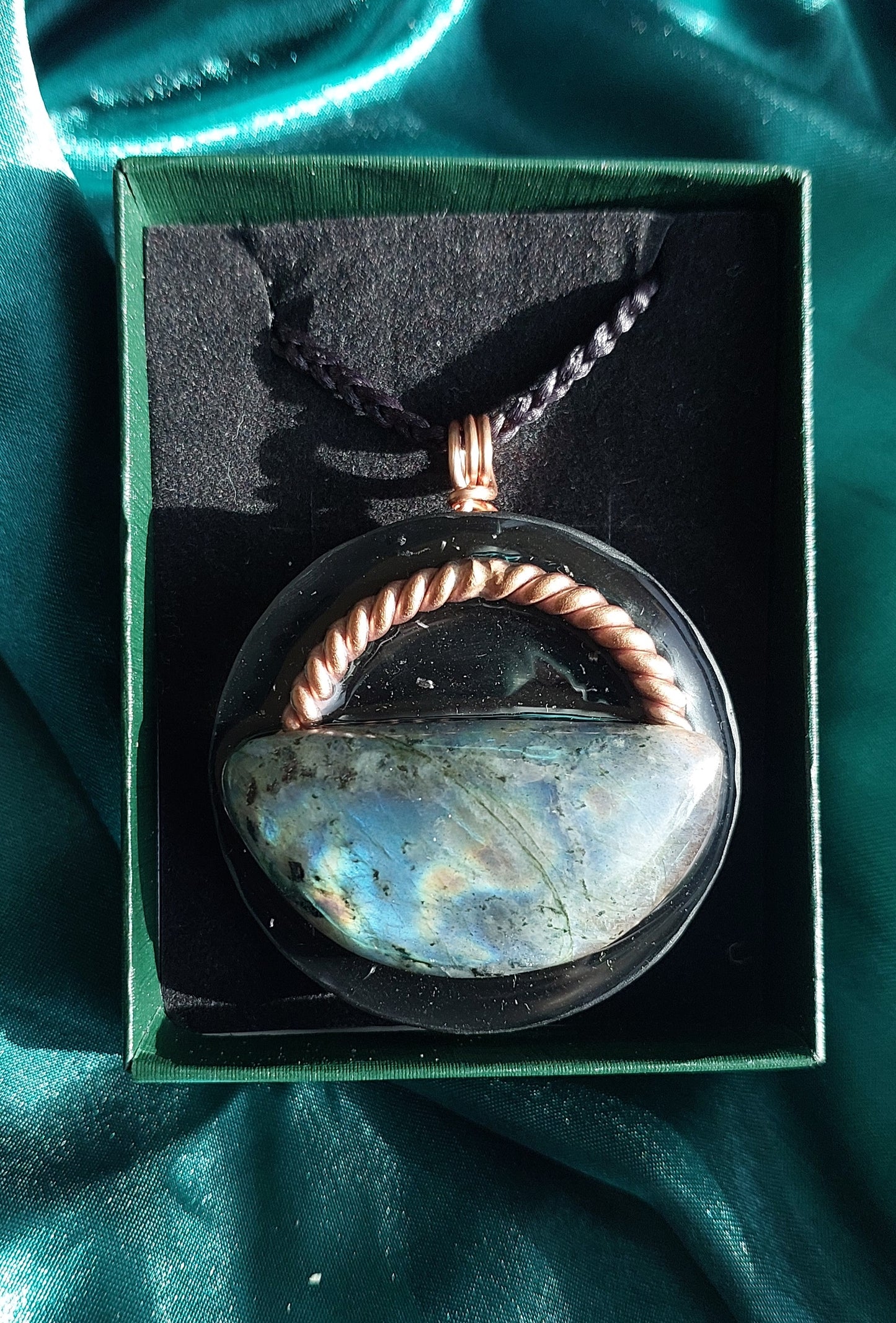 Labradorite Orgonite Talisman Necklace - Intuition, Transformation, & Clarity