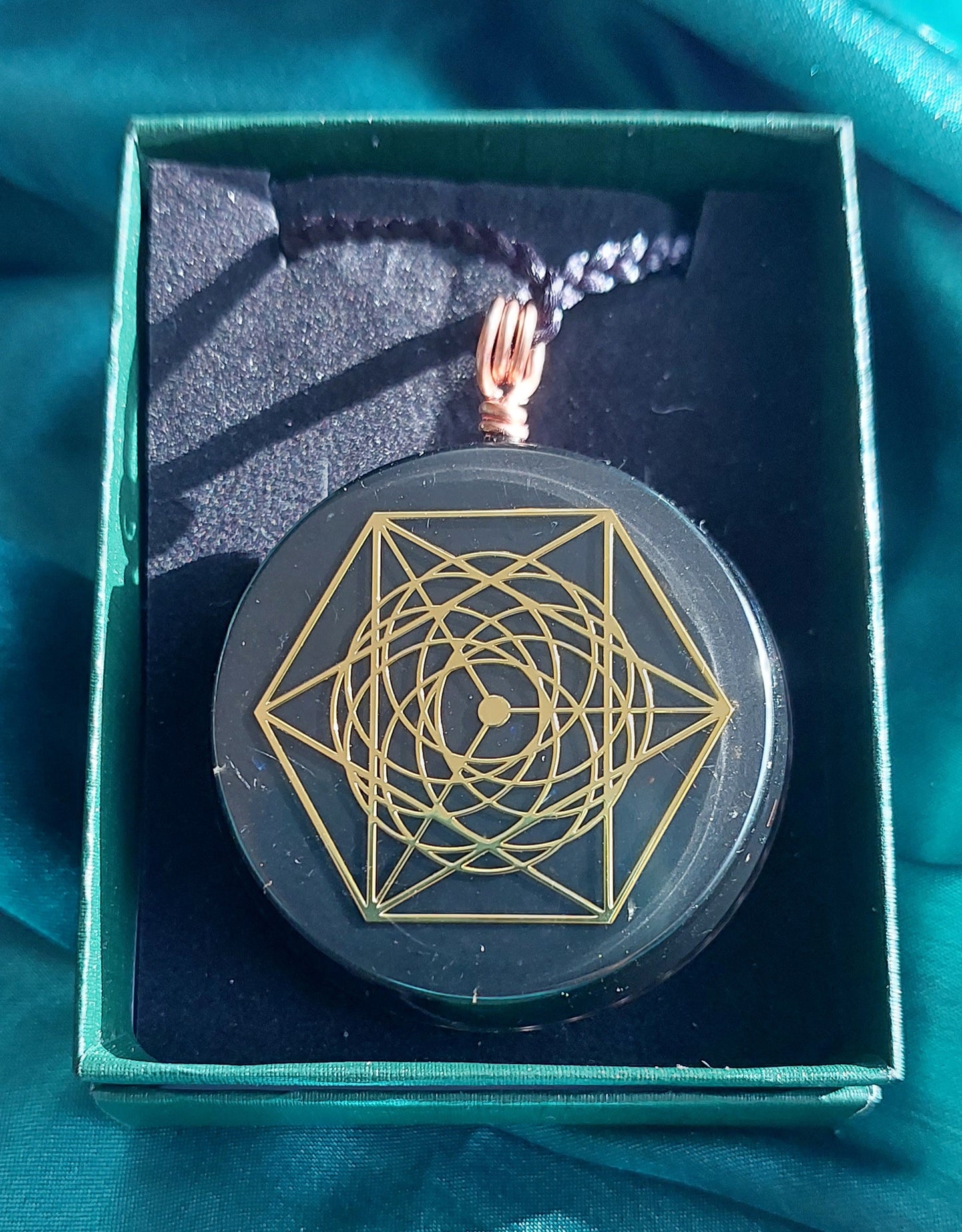 Amethyst Orgonite Talisman Necklace - Spiritual Clarity, Calm & Energetic Protection