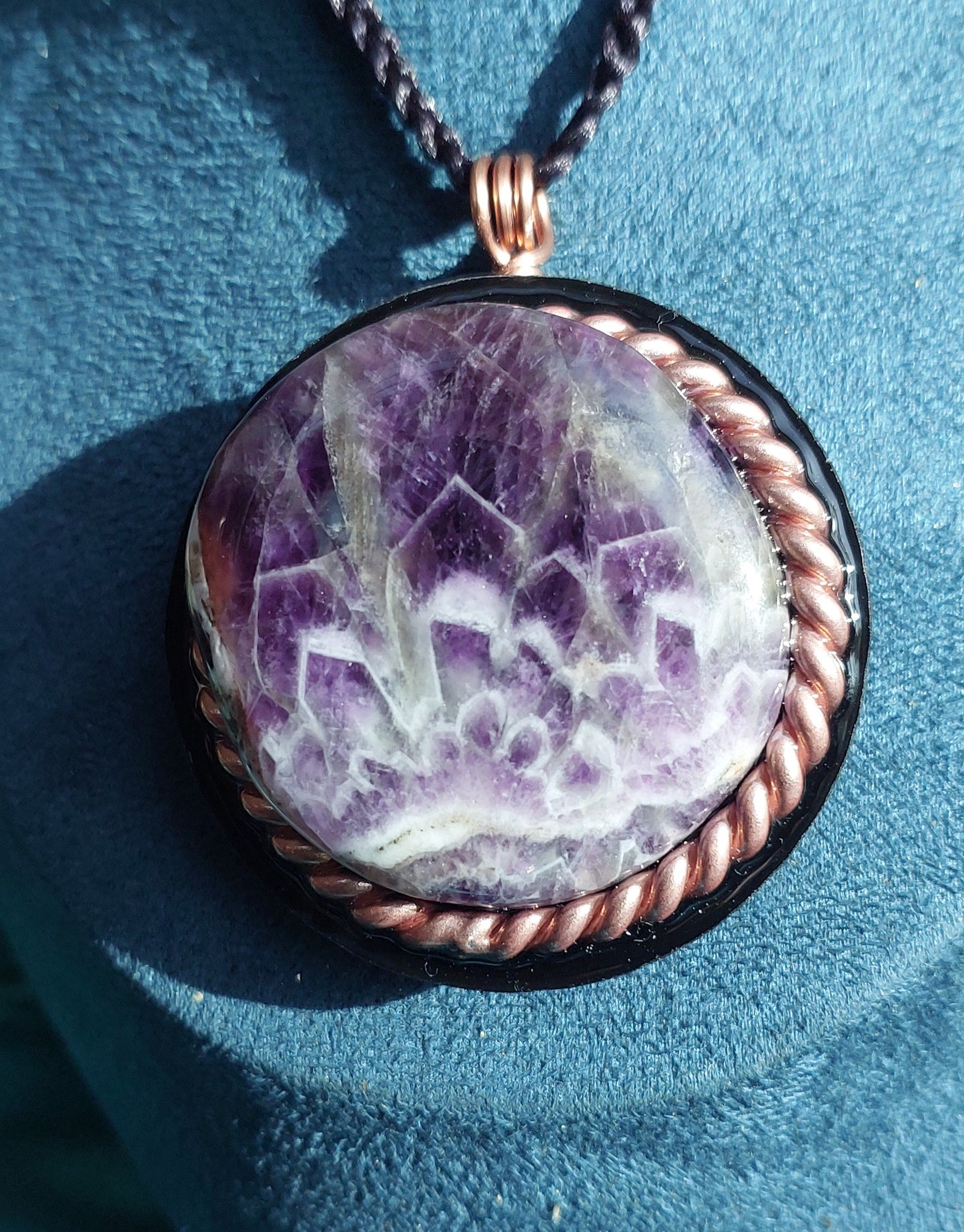 Amethyst Orgonite Talisman Necklace - Spiritual Clarity, Calm & Energetic Protection