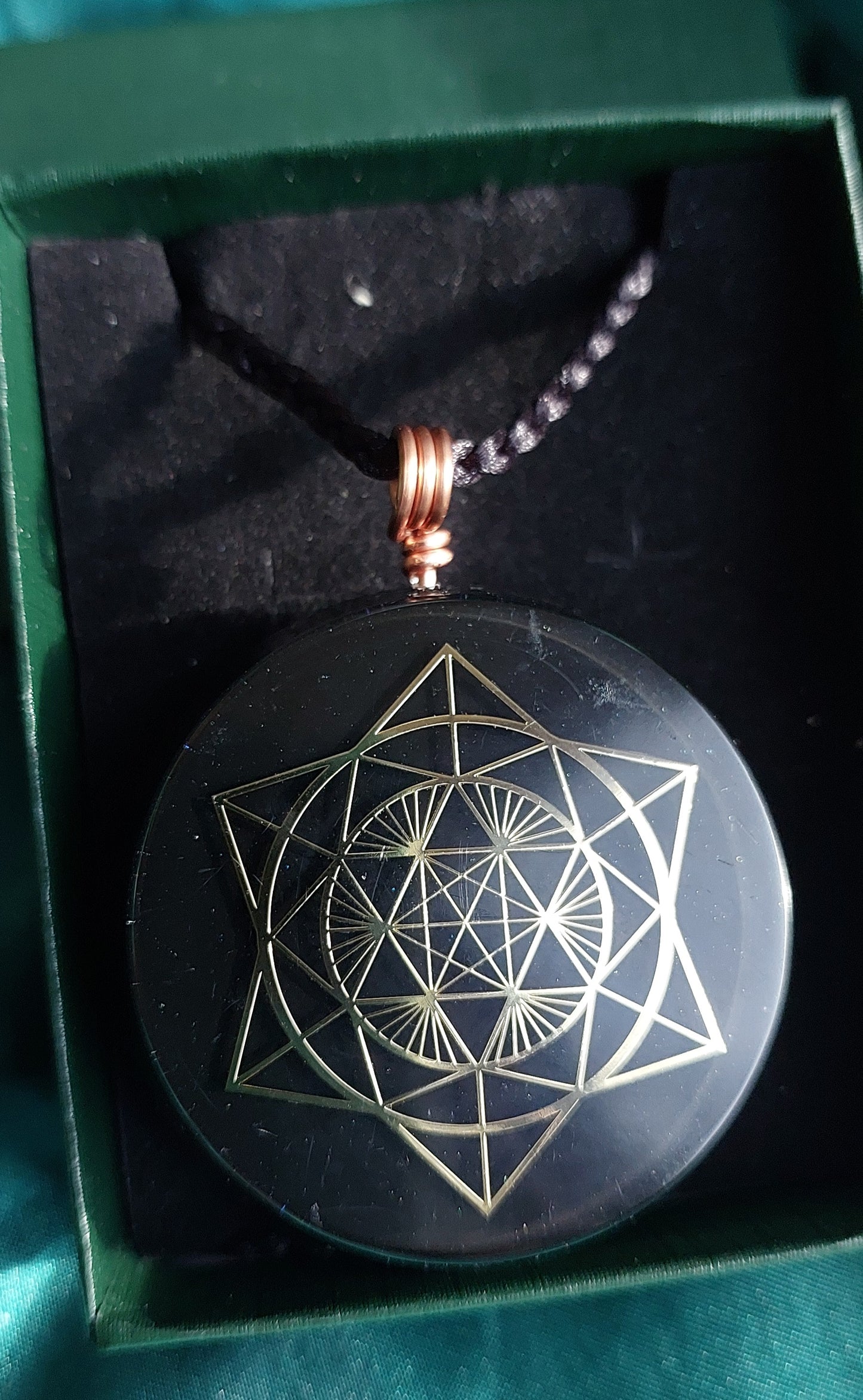 Ruby Zoisite Orgonite Talisman Necklace - Vitality, Transformation & Heart-Centered Strength