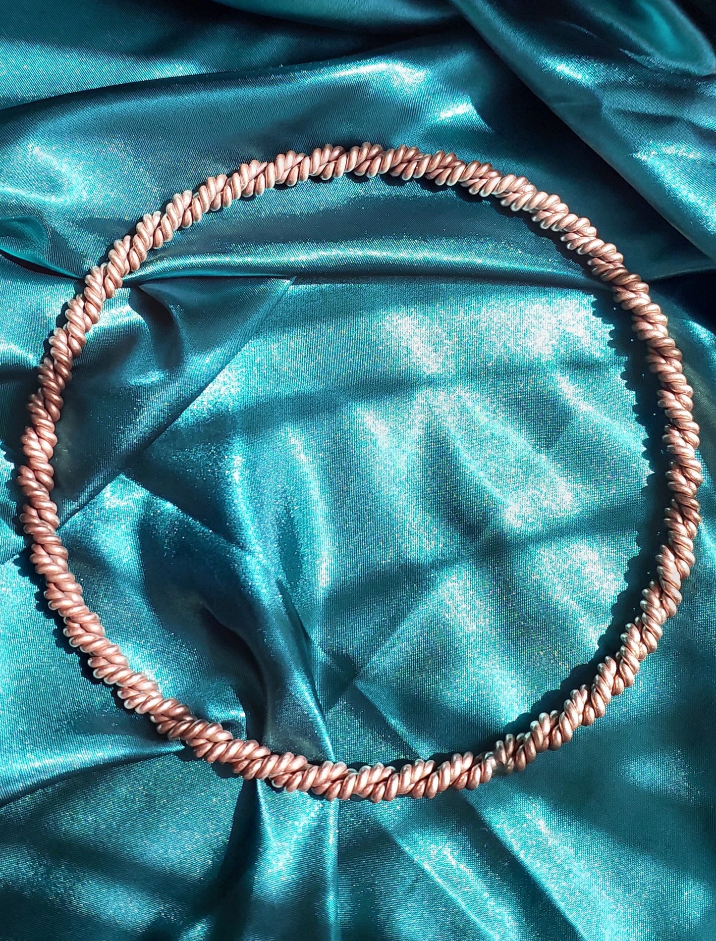 333MHz Cubit King Solomon's Temple Copper Tensor Ring - Single or Double Twisted