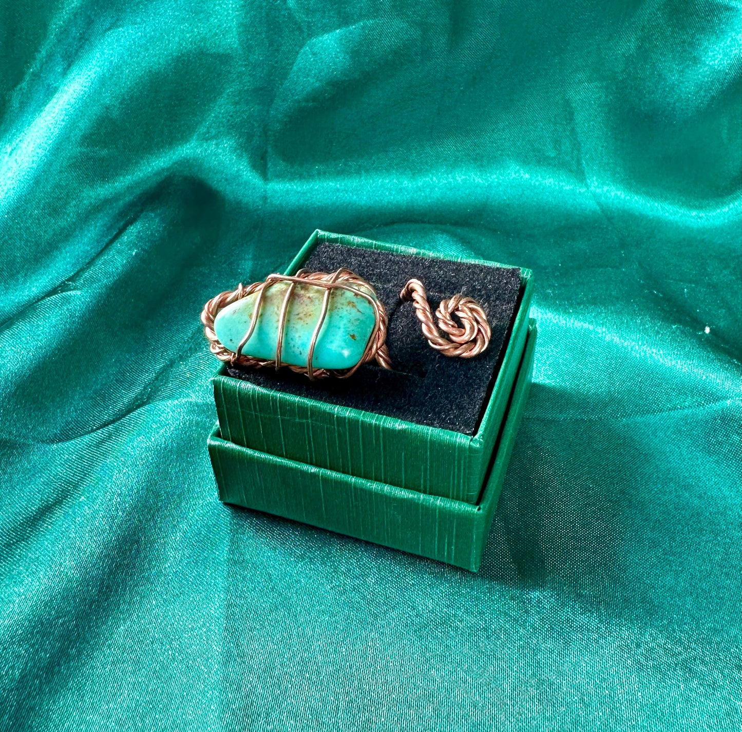 Turquoise & Copper Rings Collection
