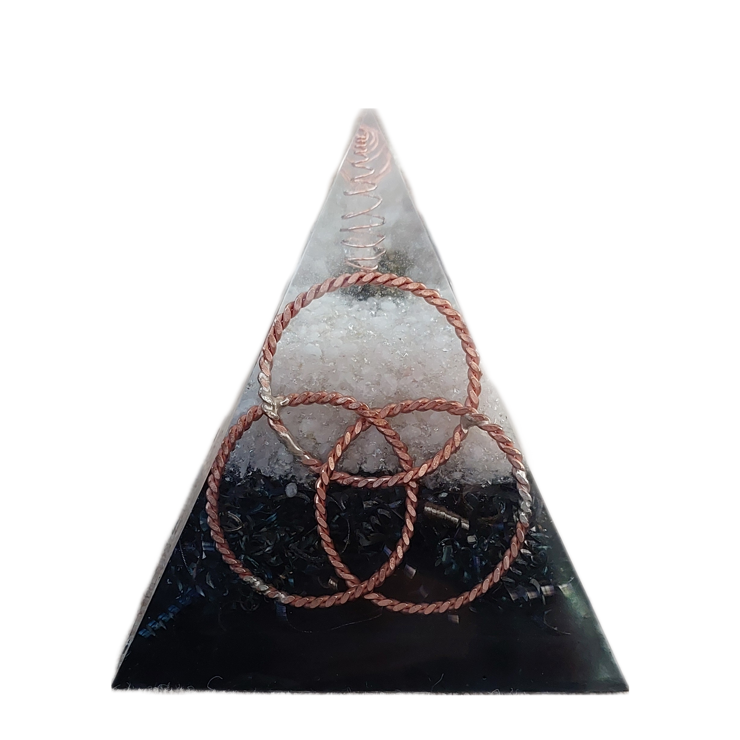 "Labradorite Insight" Large Orgonite Pyramid - The Soulful Garden