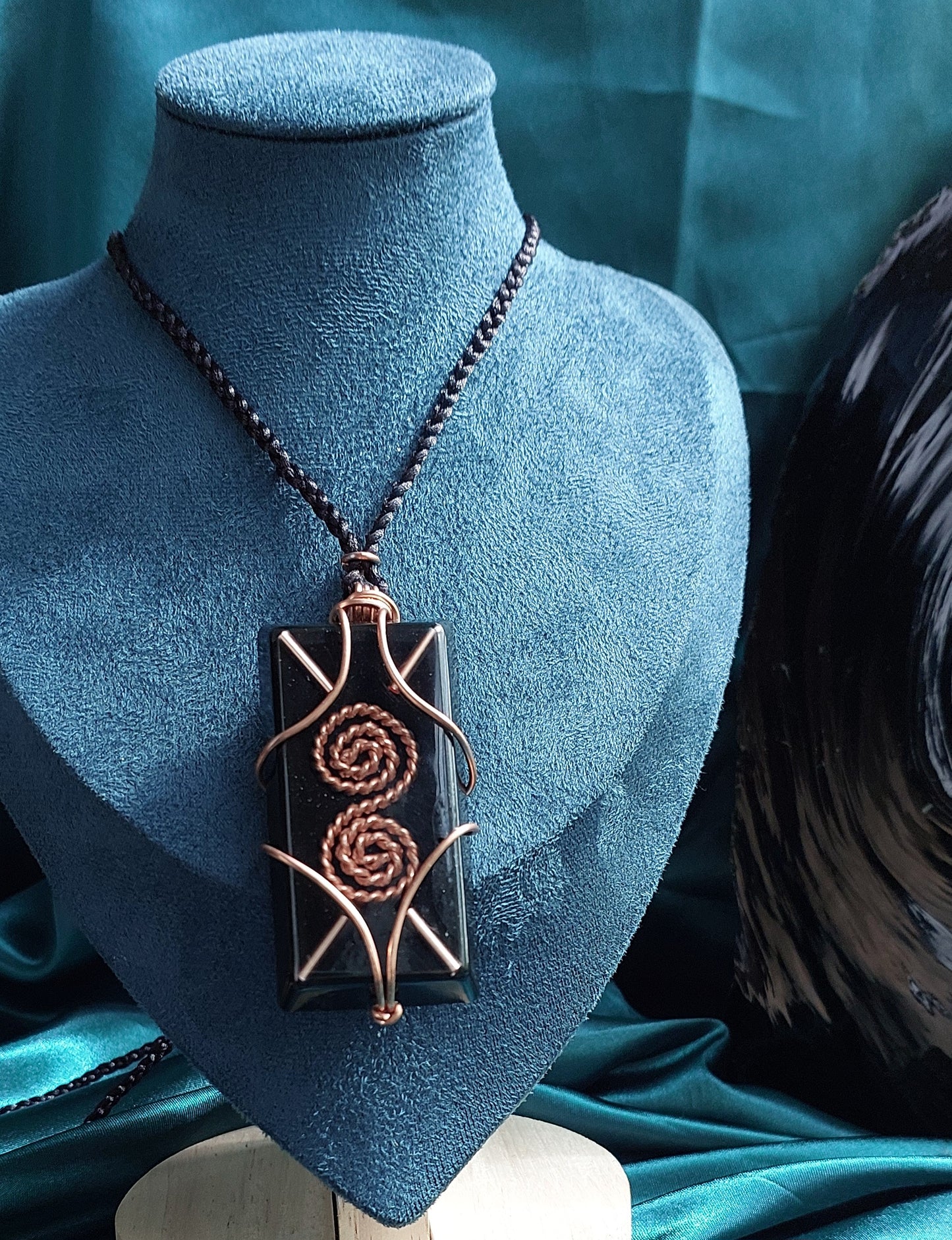 Cosmic Spiral - Copper Orgonite Necklace