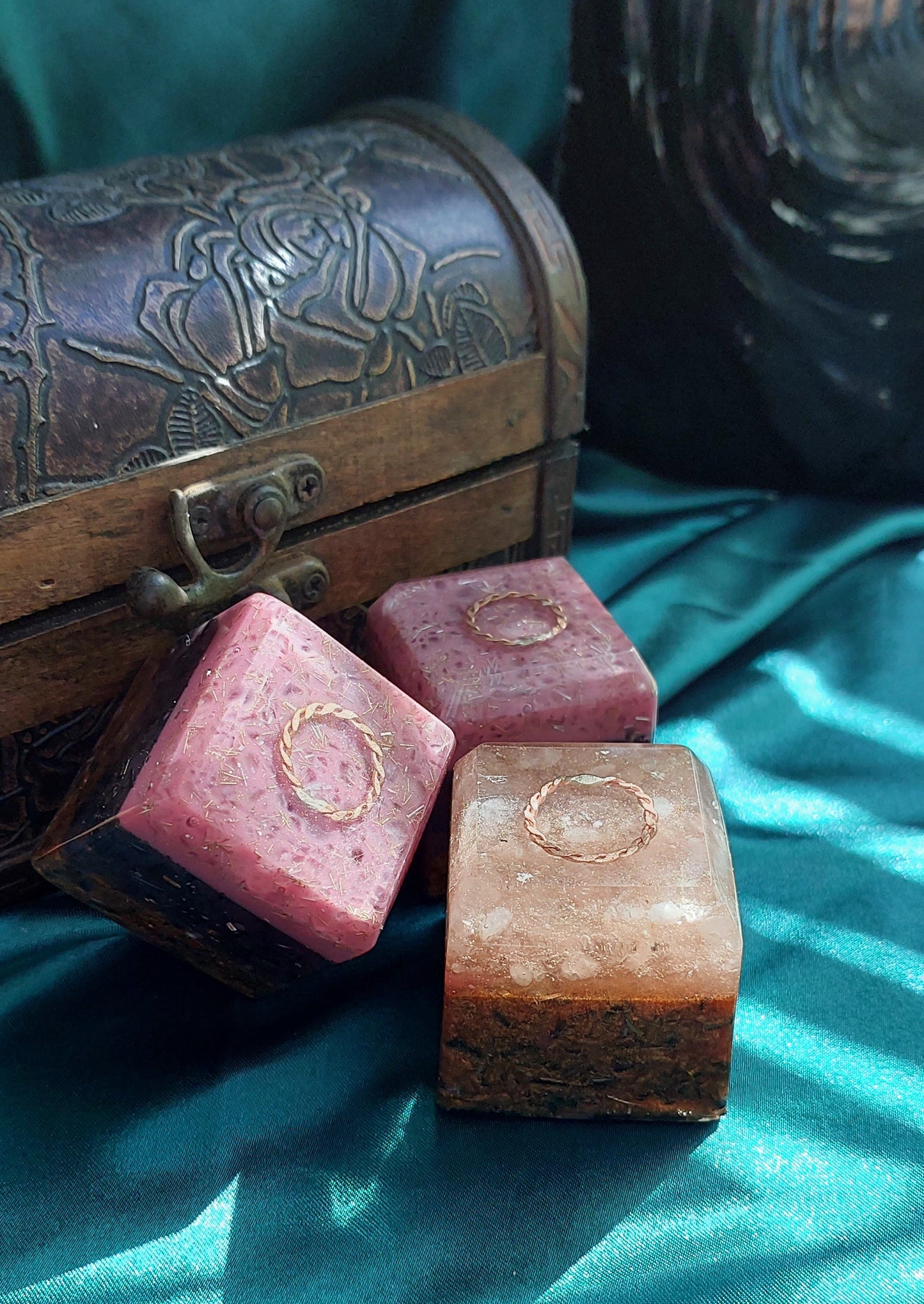 Mini Orgonite Cubes - "Activation" Earth Elemental Collection