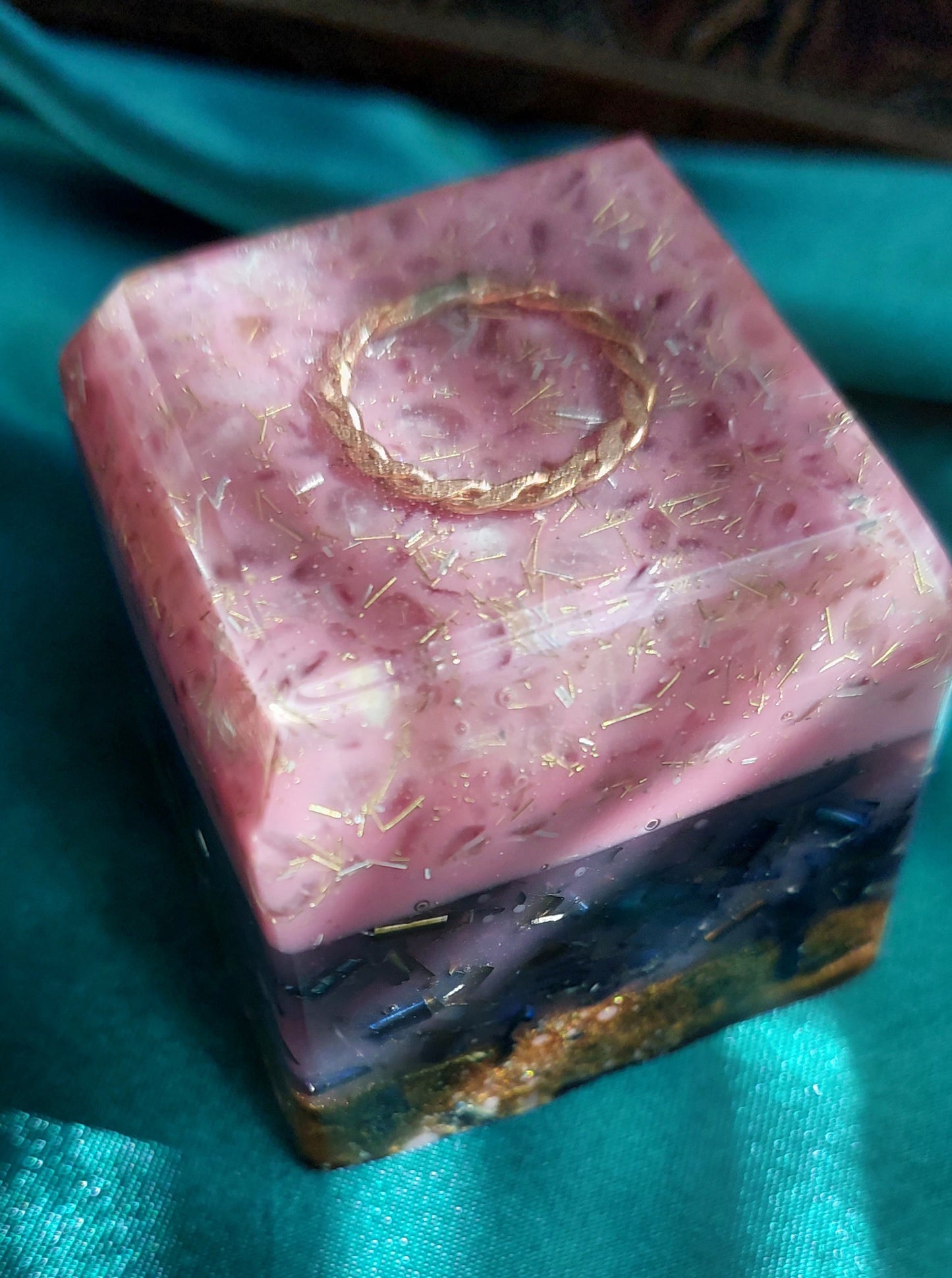 Mini Orgonite Cubes - "Activation" Earth Elemental Collection