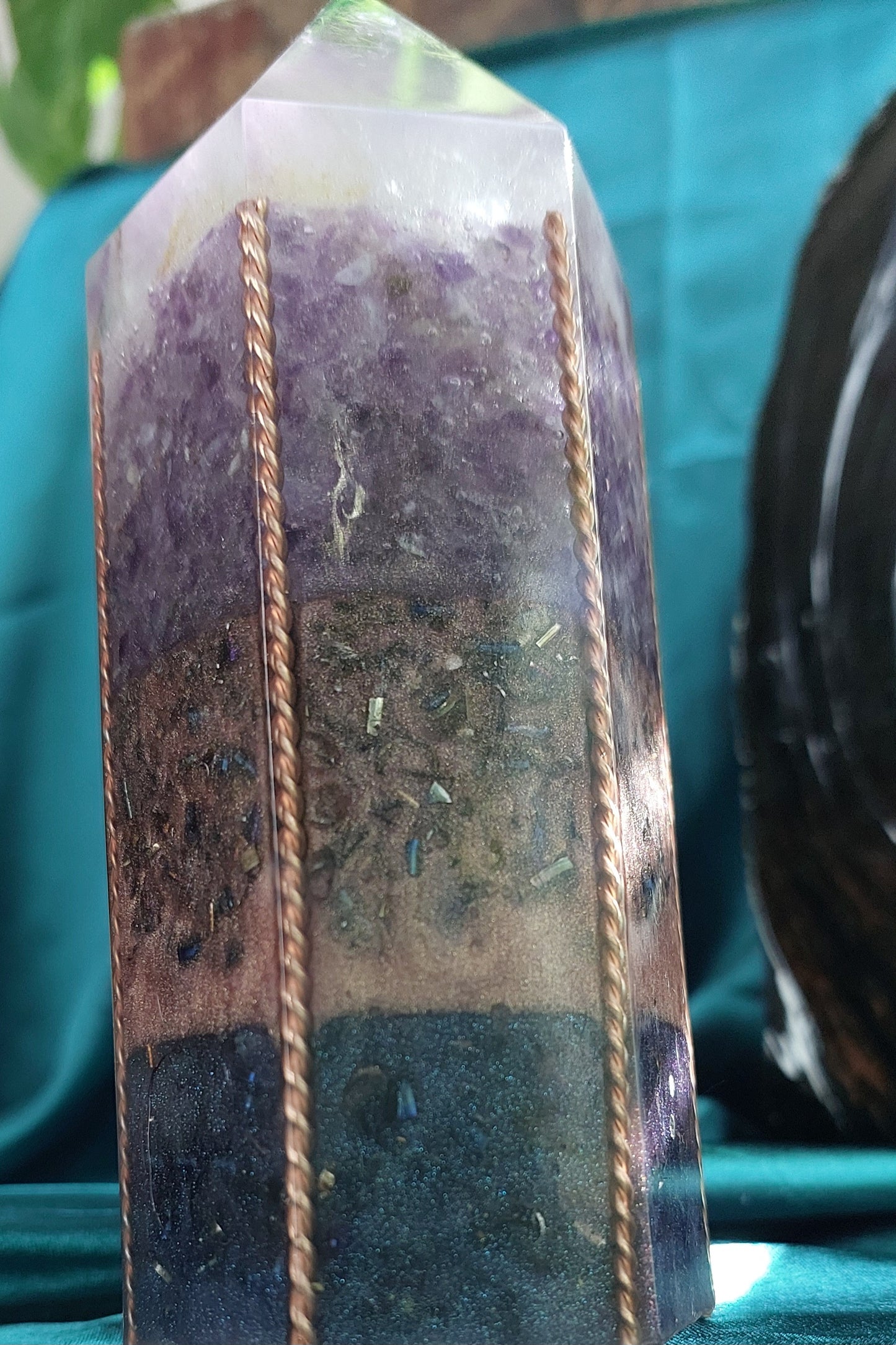 Celestial - Amethyst Orgonite Obelisk