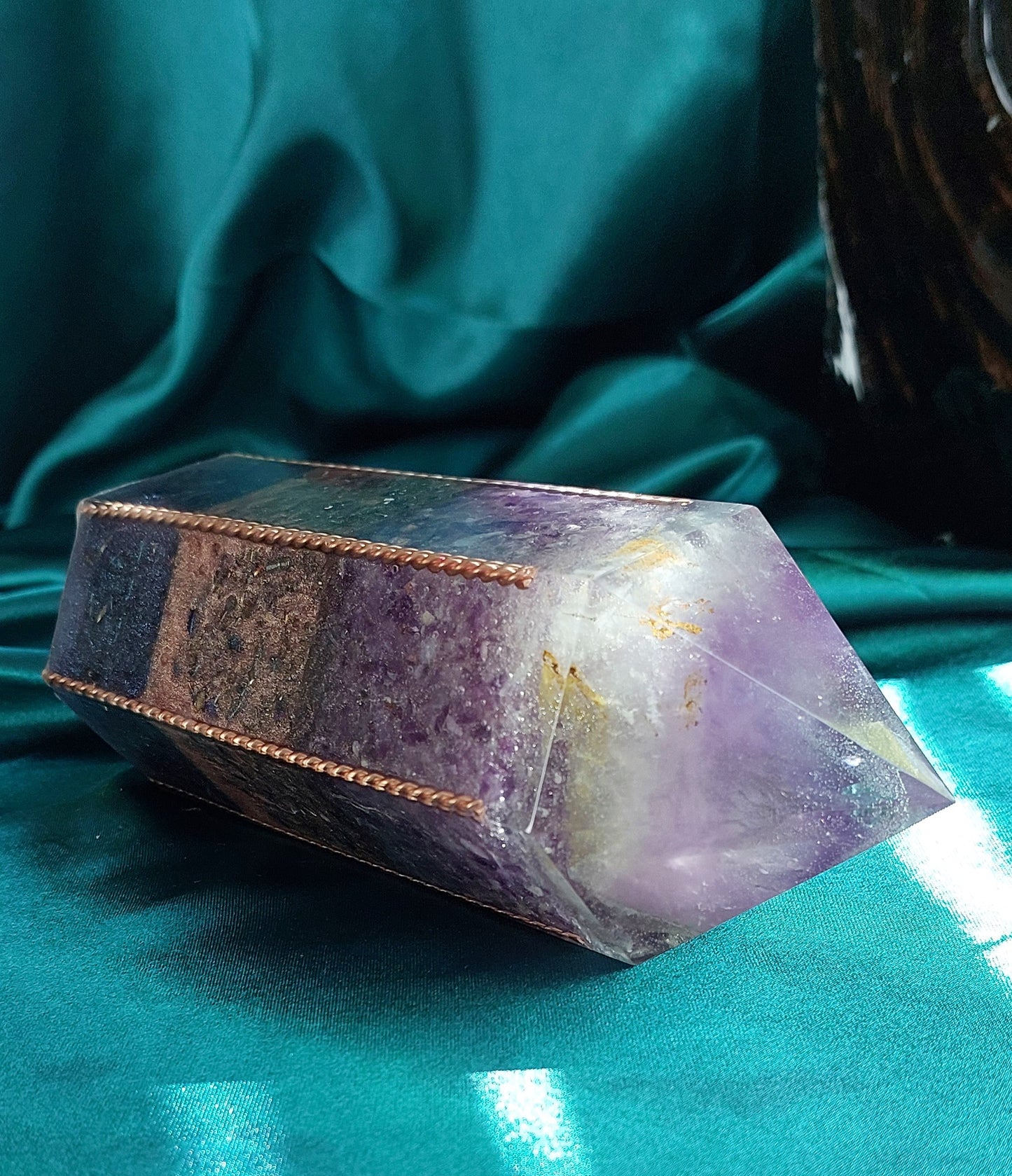 Celestial - Amethyst Orgonite Obelisk