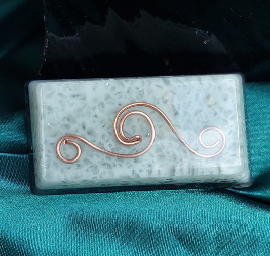 Mini Orgonite Blocks - "Copper Wave" Collection