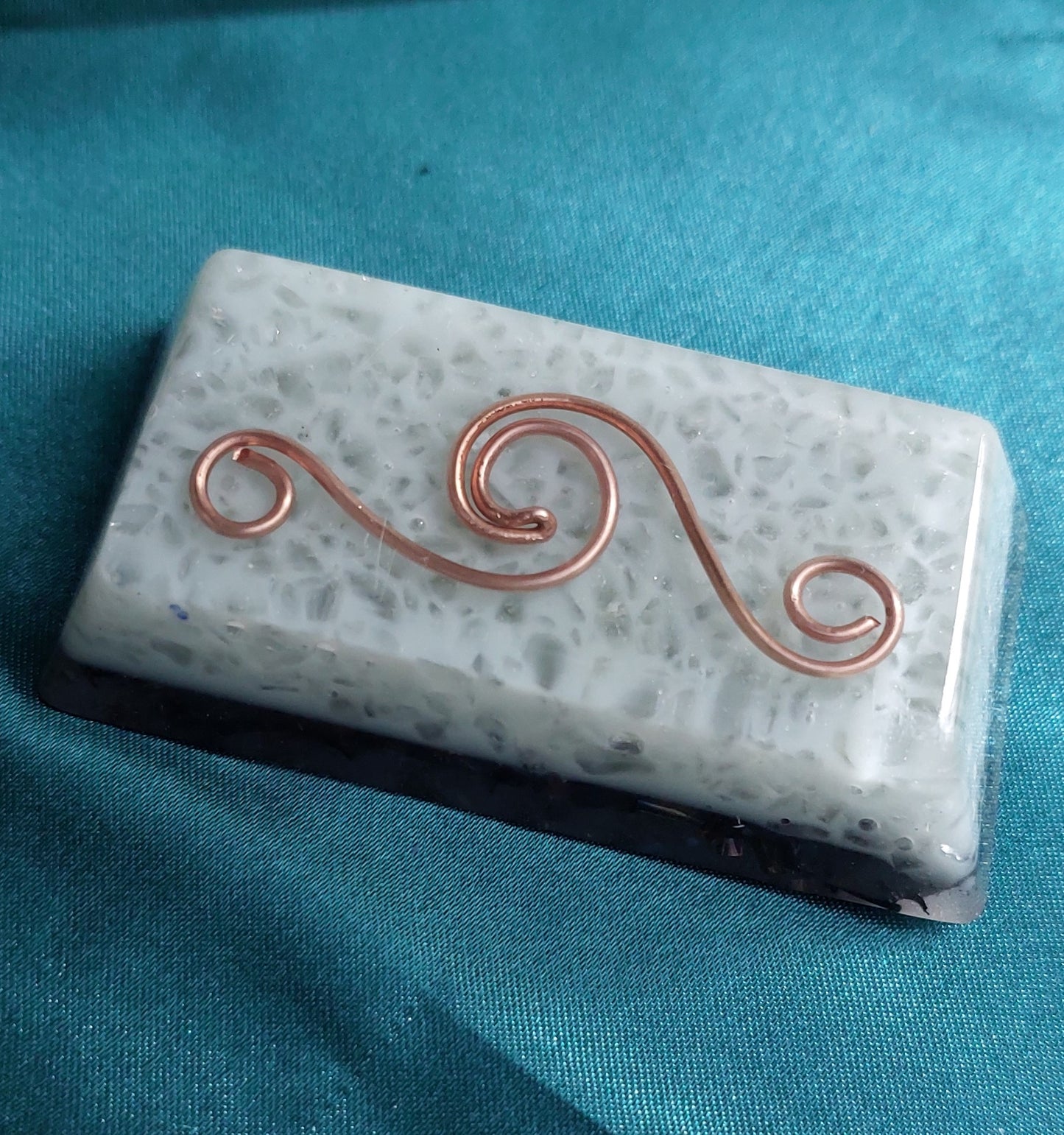 Mini Orgonite Blocks - "Copper Wave" Collection