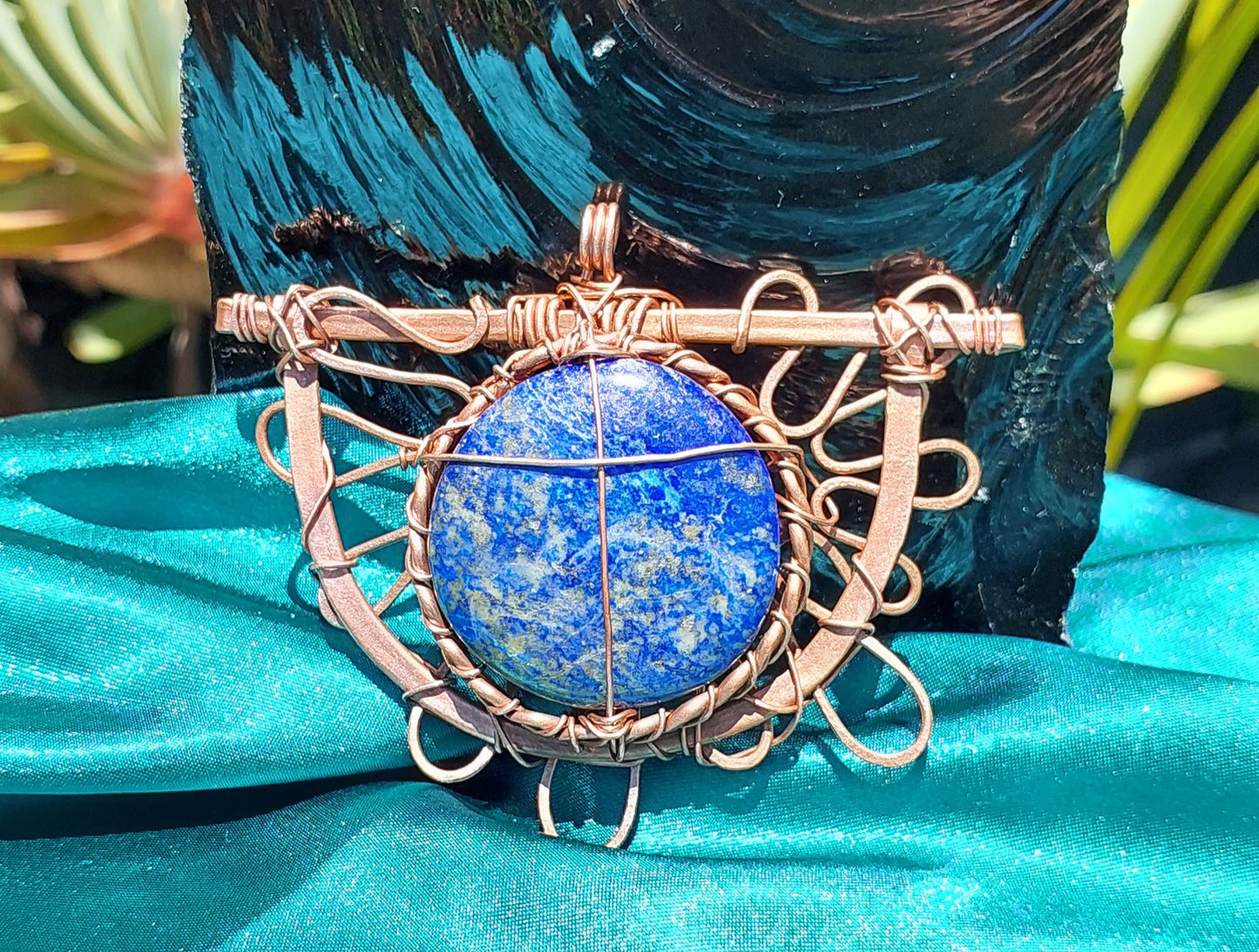 Infinite Wisdom - Lapis Lazuli & Coper Pendant