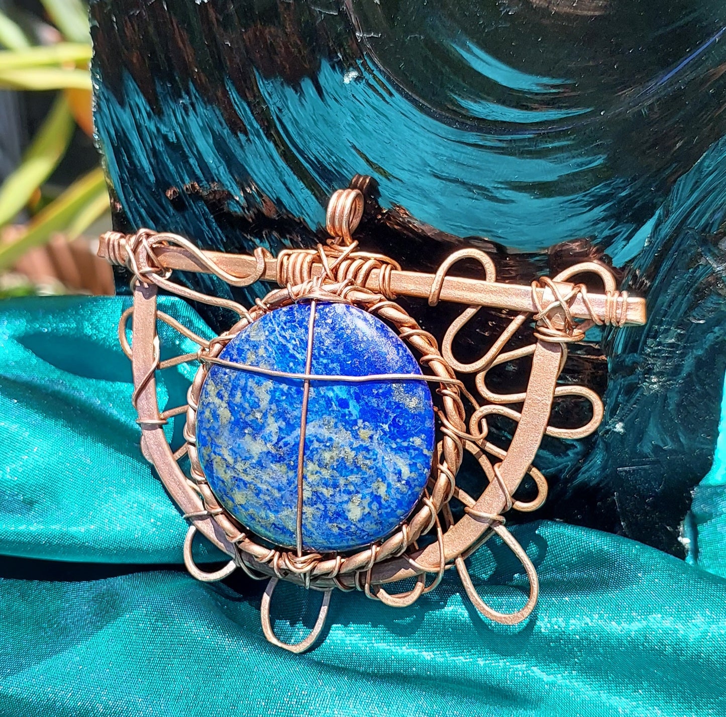 Infinite Wisdom - Lapis Lazuli & Coper Pendant