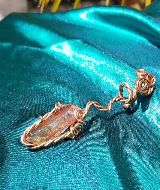 Serpent’s Descent - Lithium Quartz Pendant