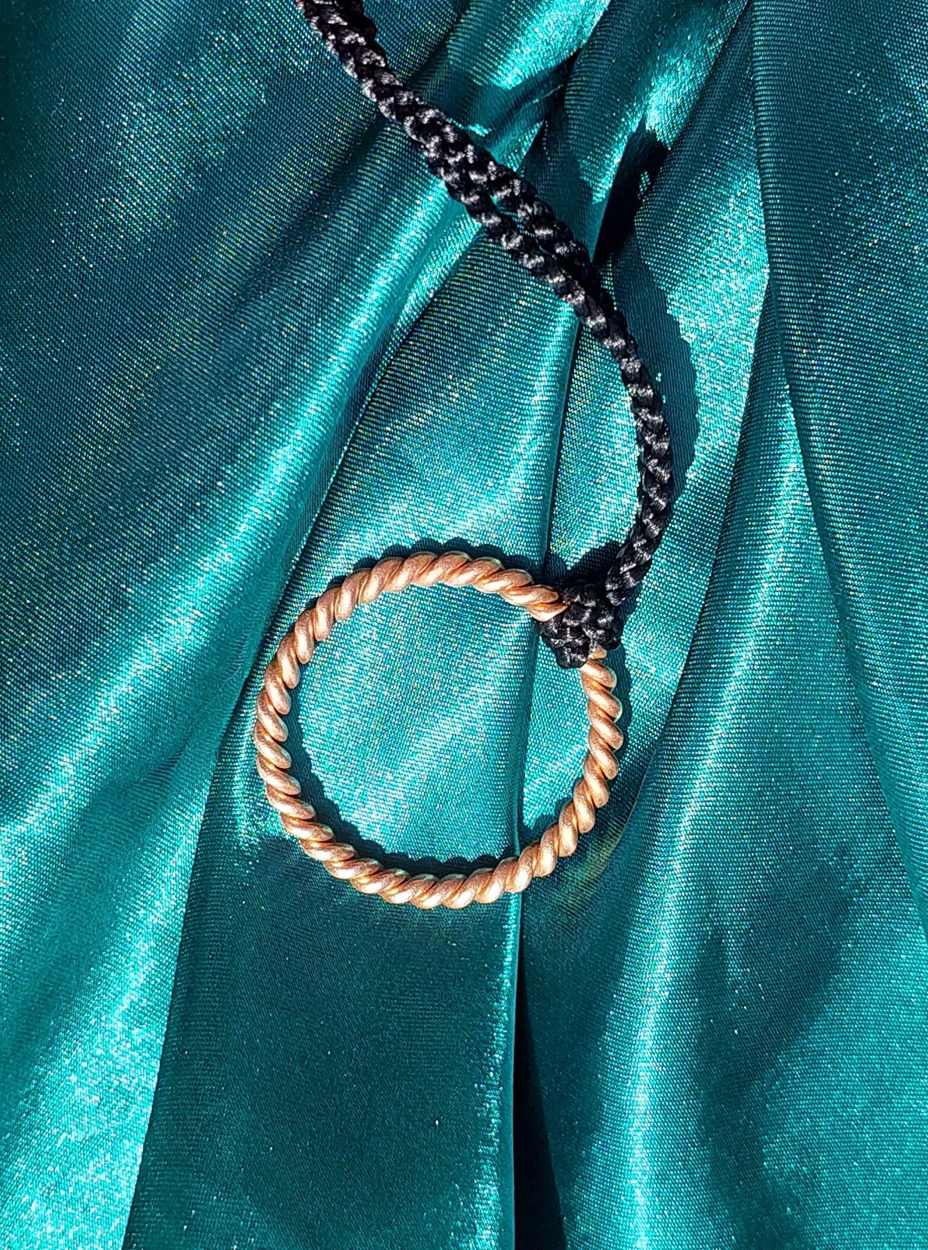 Atlantis/Viking Cubit Copper Tensor Ring Necklace – Divine Feminine & Emotional Healing