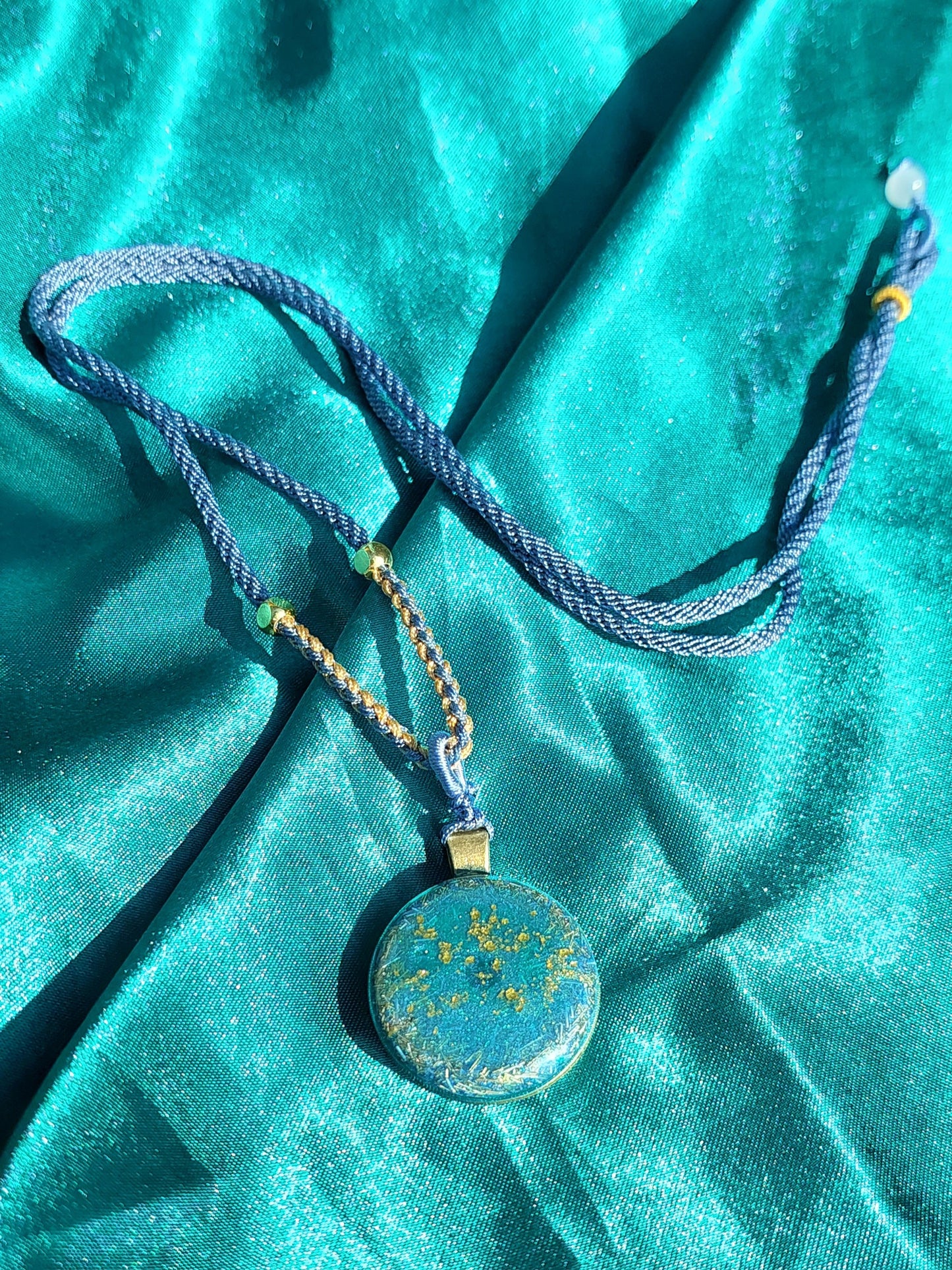 Azure Harmony - Mini Orgonite Necklace Collection