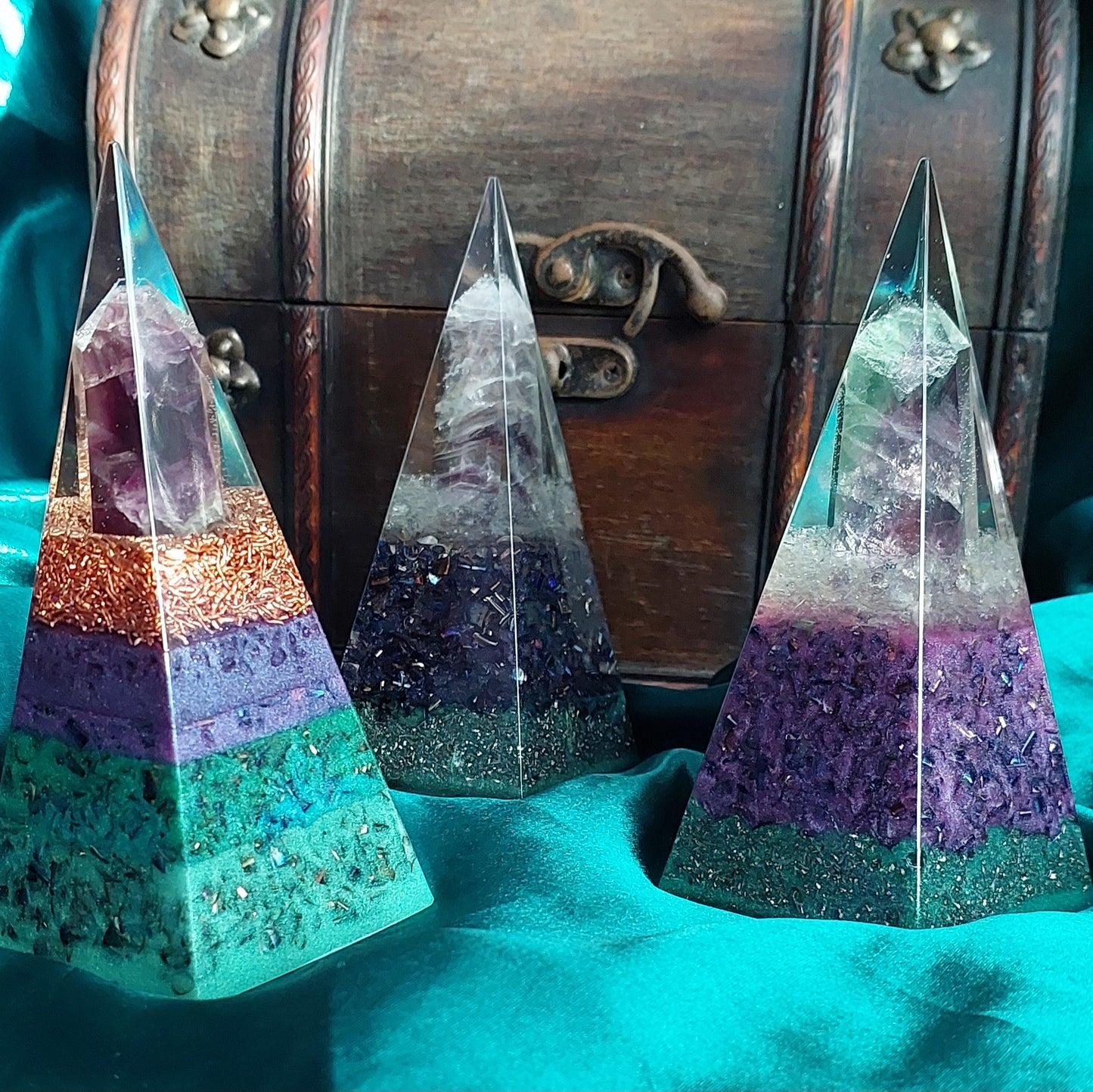 Fluorite Pentagonal Pyramids | Focus, Flow & Energetic Alignment