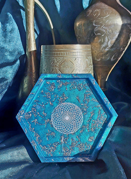 Toroidal Shungite Orgonite Charging Plate - The Soulful Garden