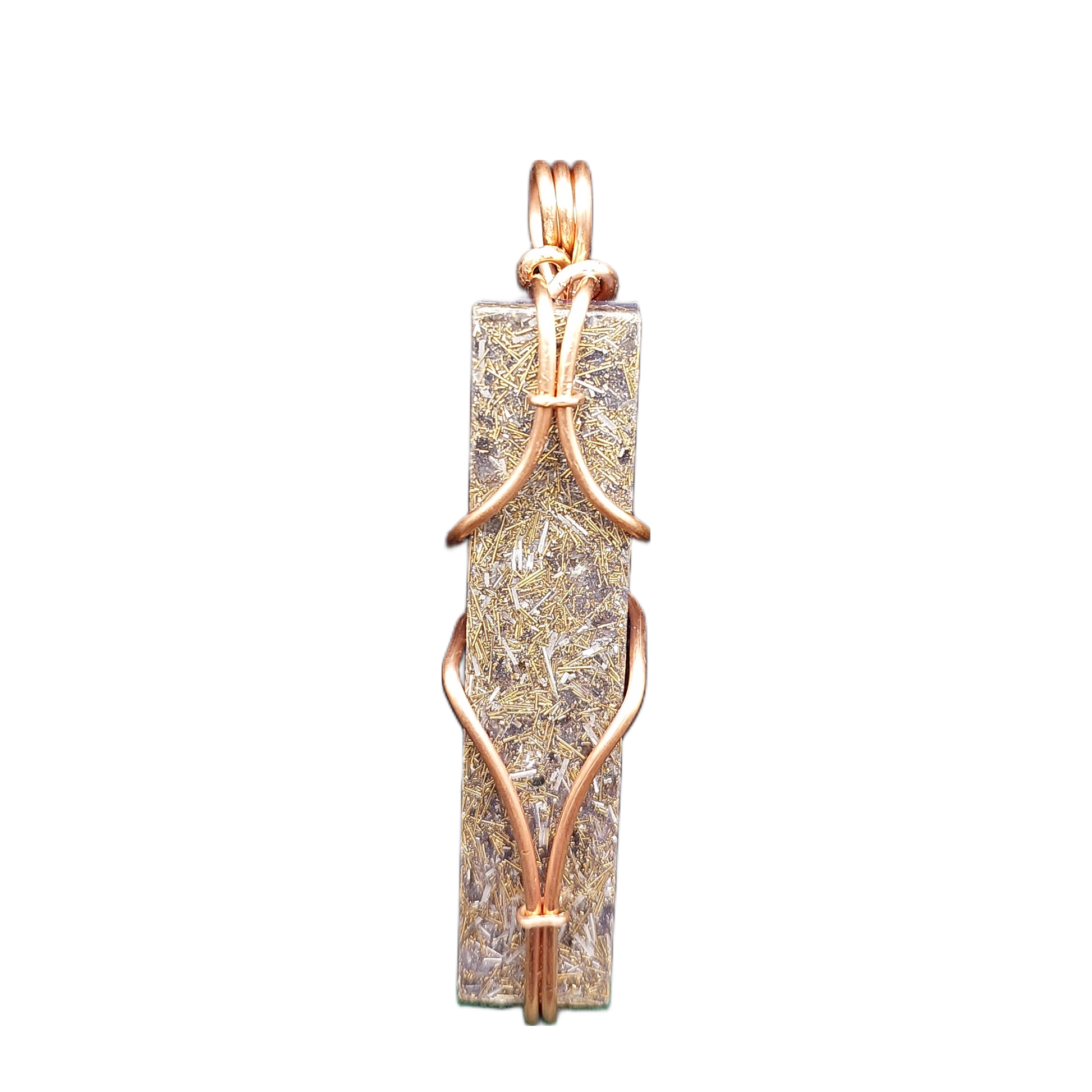 "Violet Flame" Copper Wired Orgonite Pendants - The Soulful Garden