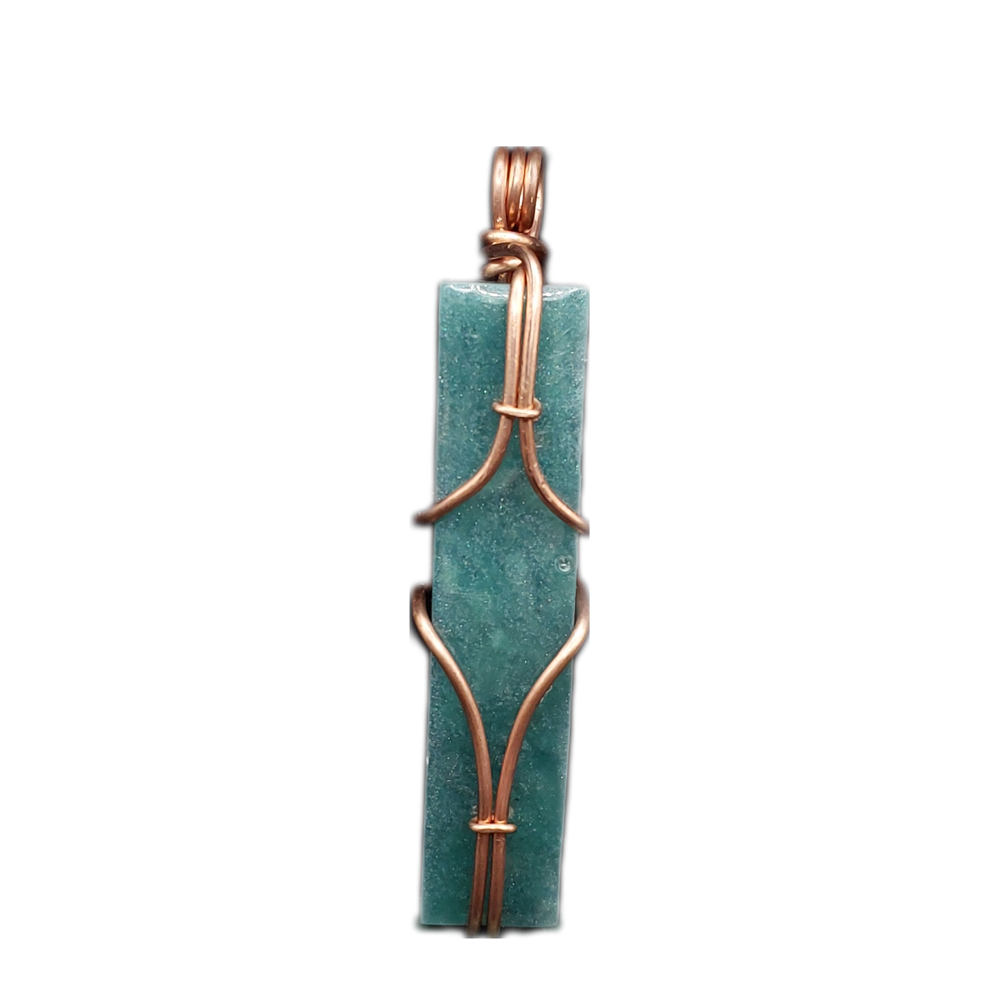 "Turquoise Kyanite" Copper Wired Orgonite Pendants - The Soulful Garden