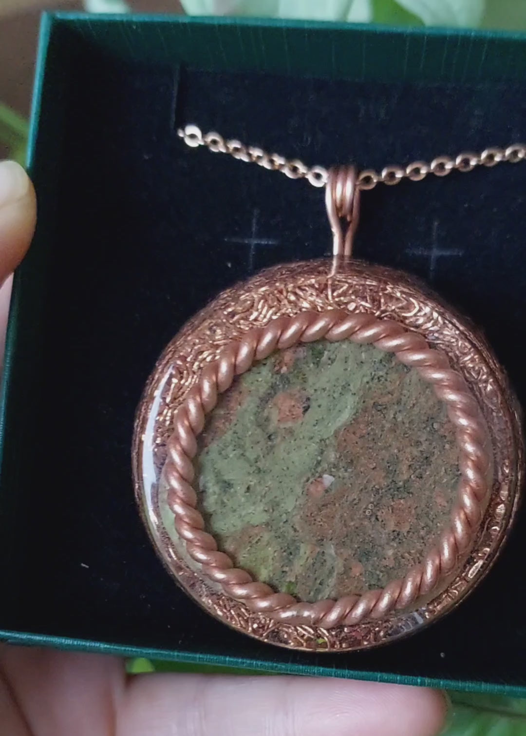 the-soulful-garden-orgonite-pendant-default-title-intuition-harmony-orgonite-necklace-with-unakite-atlantis-tensor-ring-34199707090991